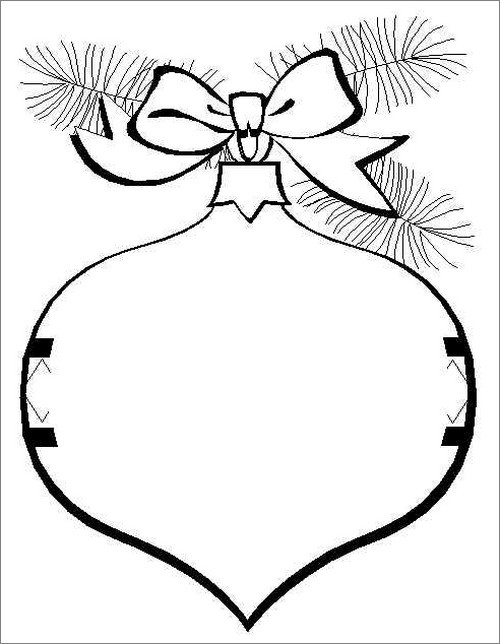 kaboose coloring pages for christmas ornaments - photo #8